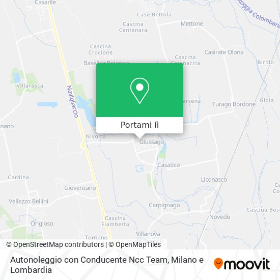 Mappa Autonoleggio con Conducente Ncc Team