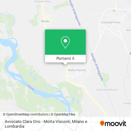 Mappa Avvocato Clara Orio - Motta Visconti