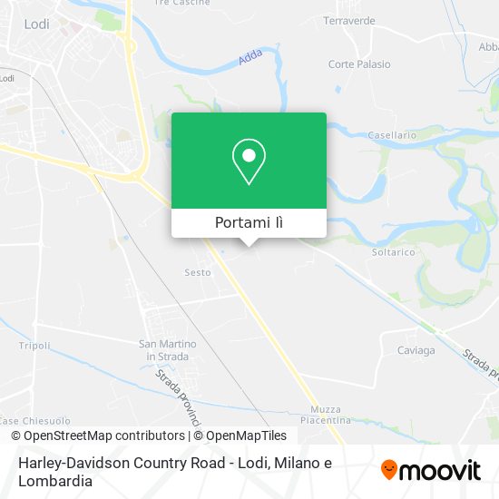 Mappa Harley-Davidson Country Road - Lodi
