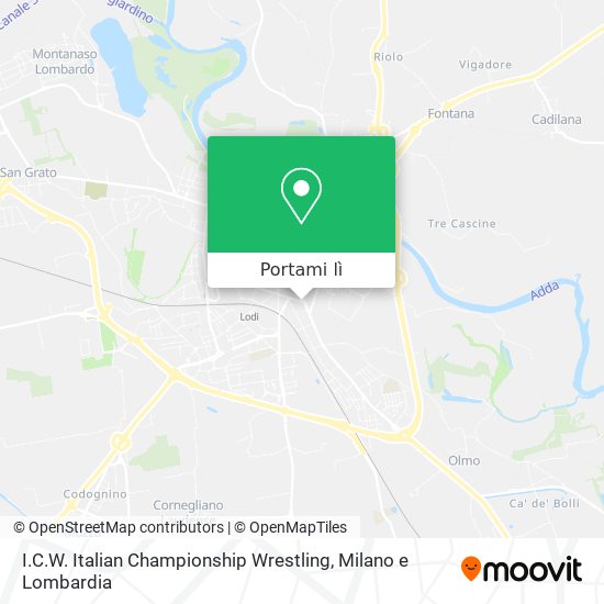 Mappa I.C.W. Italian Championship Wrestling