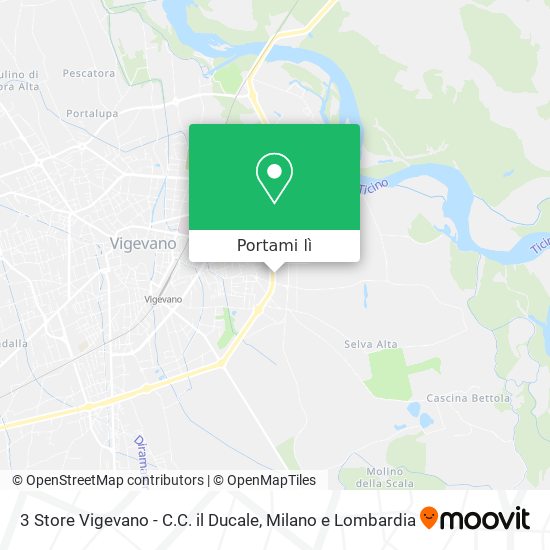 Mappa 3 Store Vigevano - C.C. il Ducale