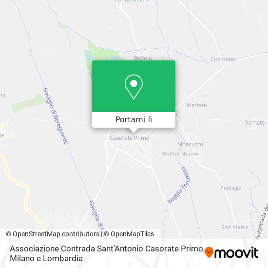 Mappa Associazione Contrada Sant'Antonio Casorate Primo