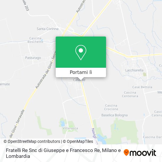 Mappa Fratelli Re Snc di Giuseppe e Francesco Re