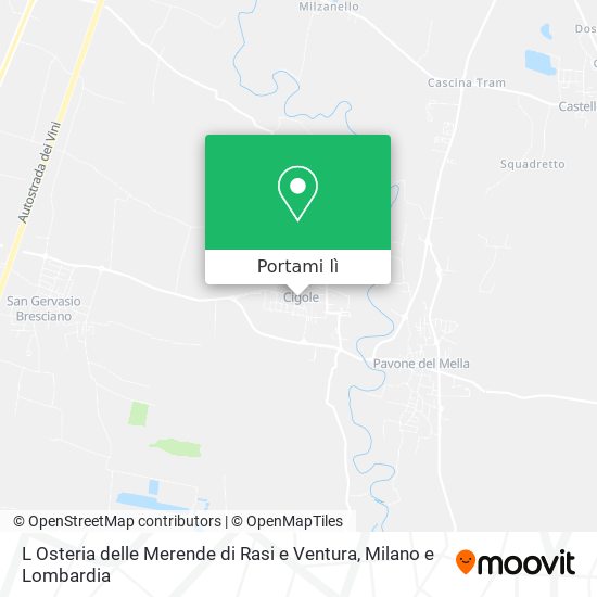 Mappa L Osteria delle Merende di Rasi e Ventura