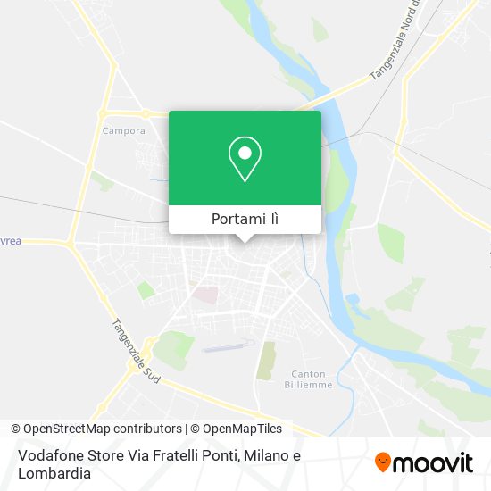 Mappa Vodafone Store Via Fratelli Ponti