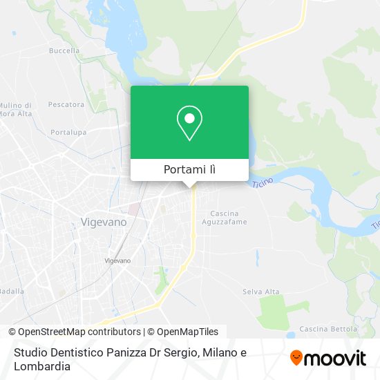 Mappa Studio Dentistico Panizza Dr Sergio
