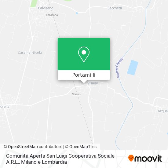 Mappa Comunità Aperta San Luigi Cooperativa Sociale A.R.L.