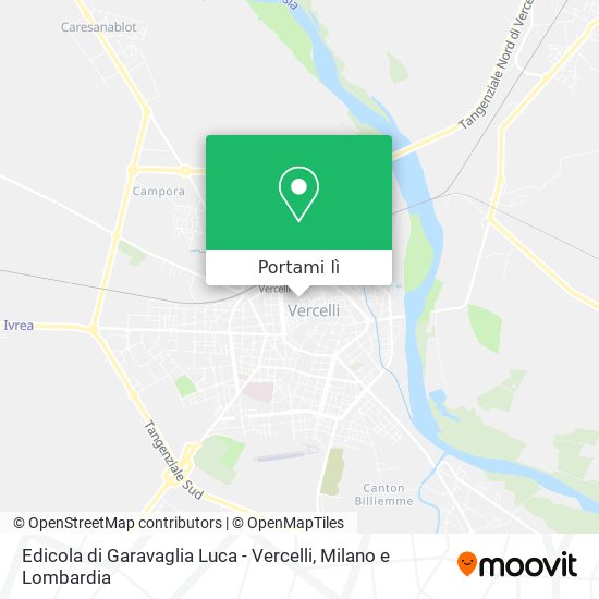 Mappa Edicola di Garavaglia Luca - Vercelli
