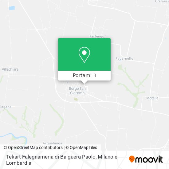 Mappa Tekart Falegnameria di Baiguera Paolo