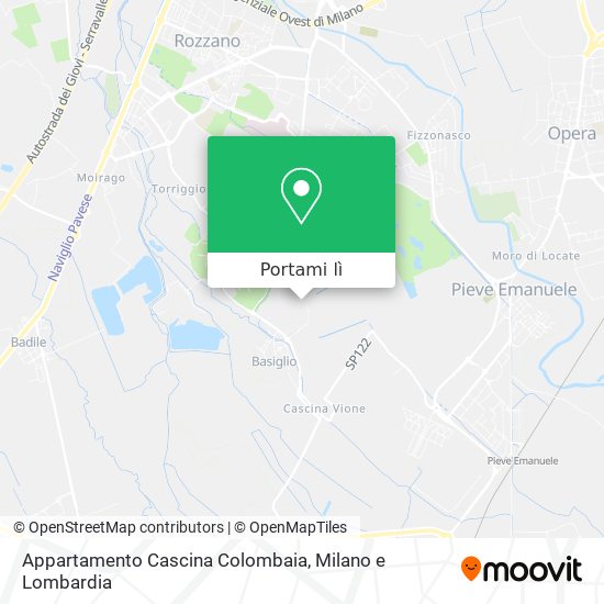 Mappa Appartamento Cascina Colombaia
