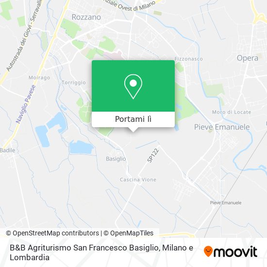 Mappa B&B Agriturismo San Francesco Basiglio