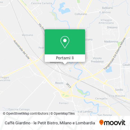 Mappa Caffè Giardino - le Petit Bistro