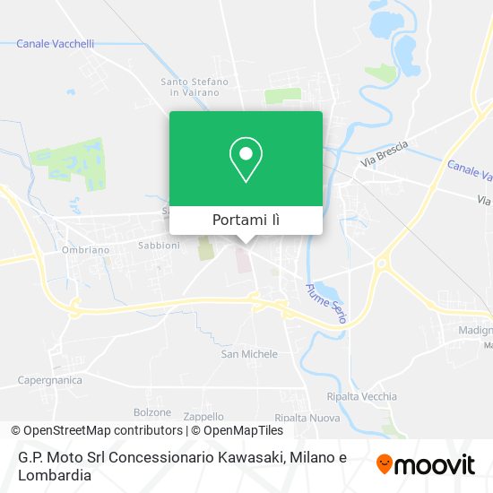 Mappa G.P. Moto Srl Concessionario Kawasaki