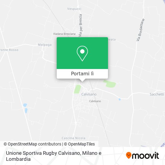 Mappa Unione Sportiva Rugby Calvisano