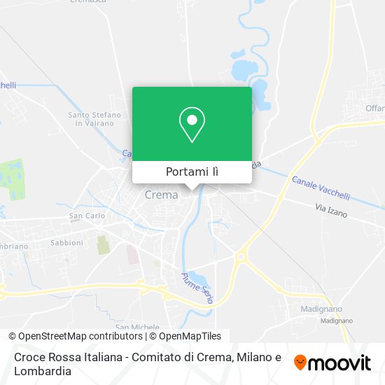 Mappa Croce Rossa Italiana - Comitato di Crema