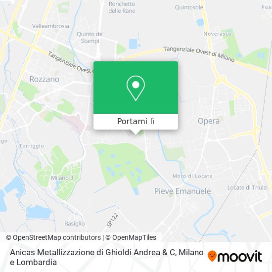 Mappa Anicas Metallizzazione di Ghioldi Andrea & C