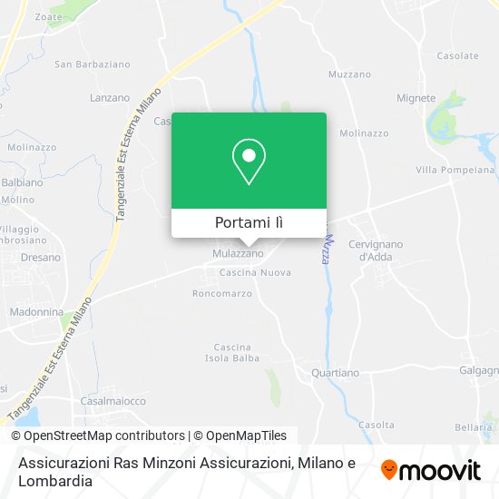 Mappa Assicurazioni Ras Minzoni Assicurazioni