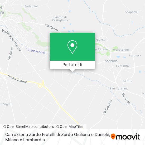 Mappa Carrozzeria Zardo Fratelli di Zardo Giuliano e Daniele