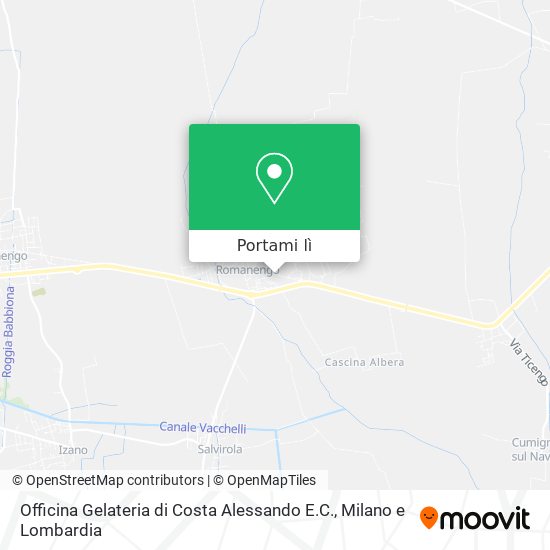 Mappa Officina Gelateria di Costa Alessando E.C.