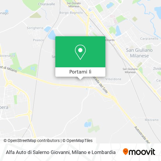 Mappa Alfa Auto di Salerno Giovanni