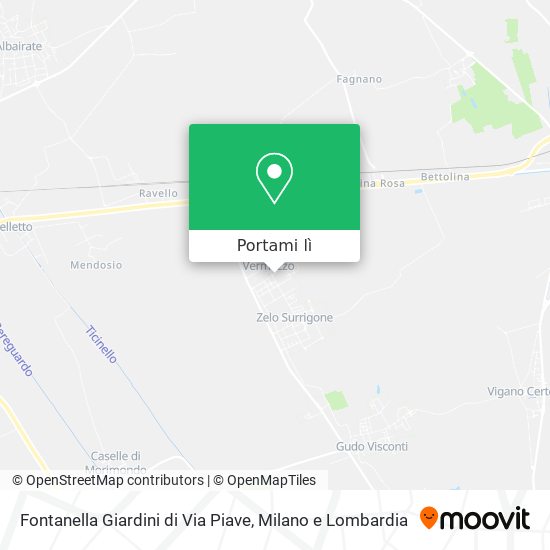Mappa Fontanella Giardini di Via Piave