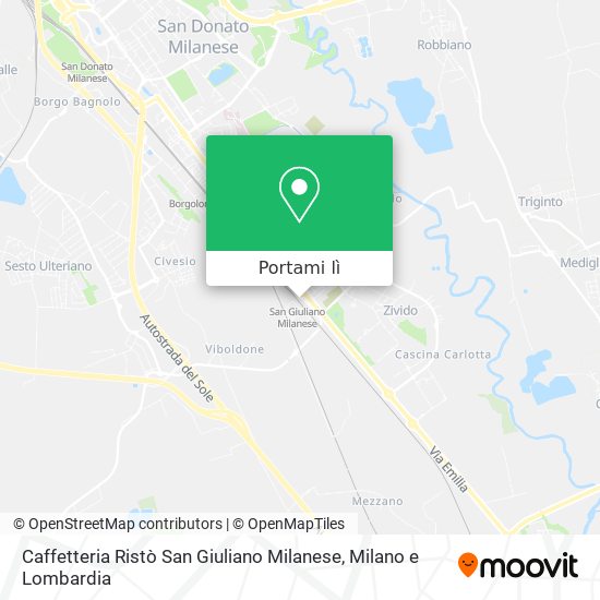 Mappa Caffetteria Ristò San Giuliano Milanese