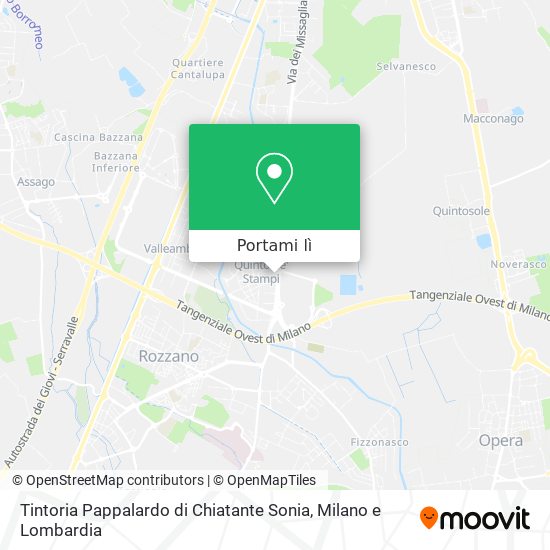 Mappa Tintoria Pappalardo di Chiatante Sonia