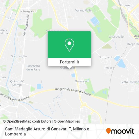 Mappa Sam Medaglia Arturo di Canevari F.
