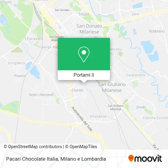 Mappa Pacari Chocolate Italia