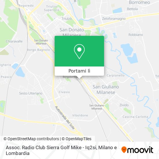 Mappa Assoc. Radio Club Sierra Golf Mike - Iq2si