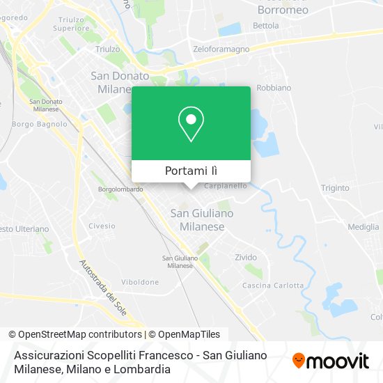 Mappa Assicurazioni Scopelliti Francesco - San Giuliano Milanese