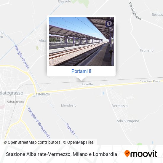 Mappa Stazione Albairate-Vermezzo