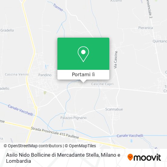 Mappa Asilo Nido Bollicine di Mercadante Stella