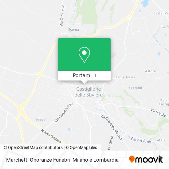 Mappa Marchetti Onoranze Funebri