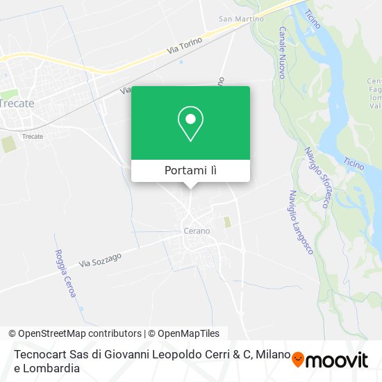 Mappa Tecnocart Sas di Giovanni Leopoldo Cerri & C