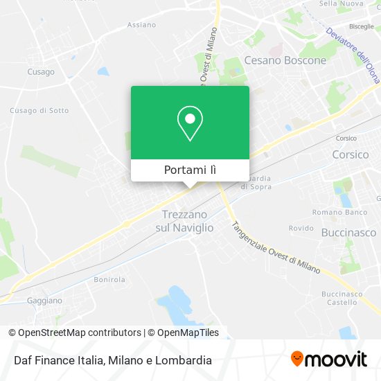 Mappa Daf Finance Italia