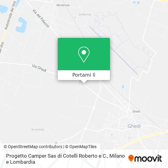 Mappa Progetto Camper Sas di Cotelli Roberto e C.