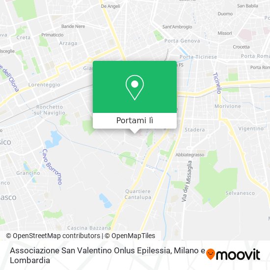 Mappa Associazione San Valentino Onlus Epilessia
