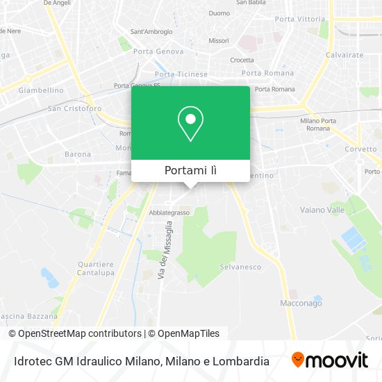 Mappa Idrotec GM Idraulico Milano