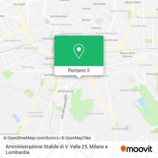 Mappa Amministrazione Stabile di V. Valla 25