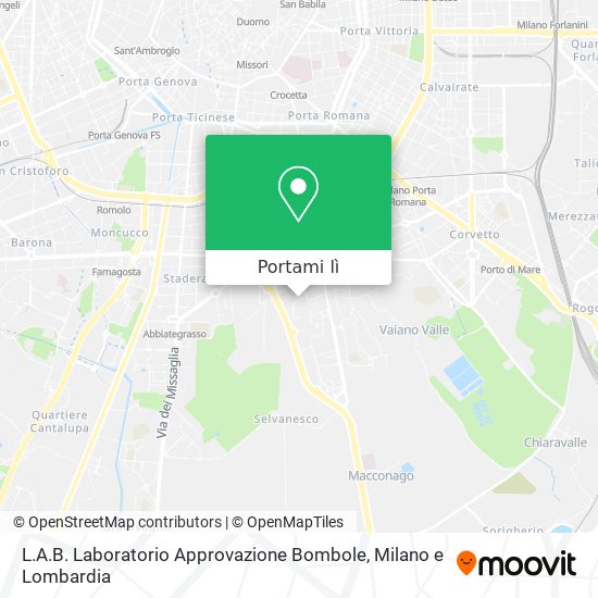 Mappa L.A.B. Laboratorio Approvazione Bombole