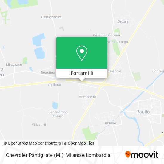 Mappa Chevrolet Pantigliate (MI)