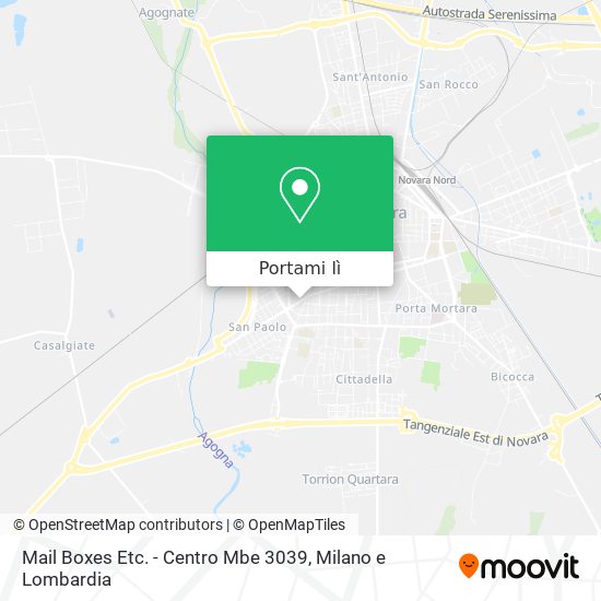 Mappa Mail Boxes Etc. - Centro Mbe 3039