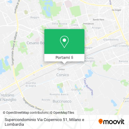 Mappa Supercondominio Via Copernico 51