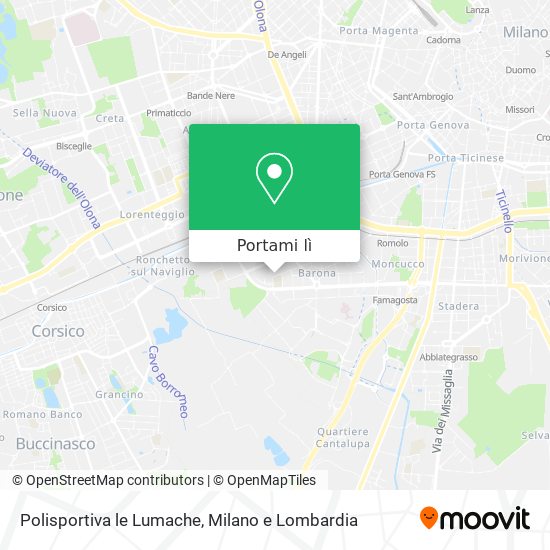 Mappa Polisportiva le Lumache