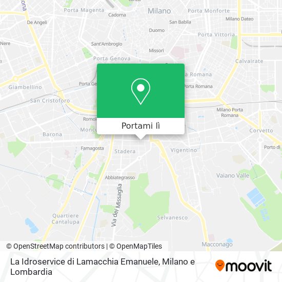 Mappa La Idroservice di Lamacchia Emanuele