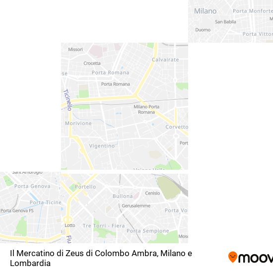 Mappa Il Mercatino di Zeus di Colombo Ambra