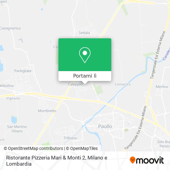 Mappa Ristorante Pizzeria Mari & Monti 2