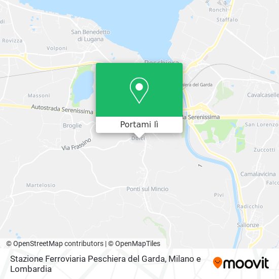 Mappa Stazione Ferroviaria Peschiera del Garda