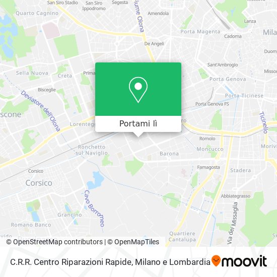 Mappa C.R.R. Centro Riparazioni Rapide